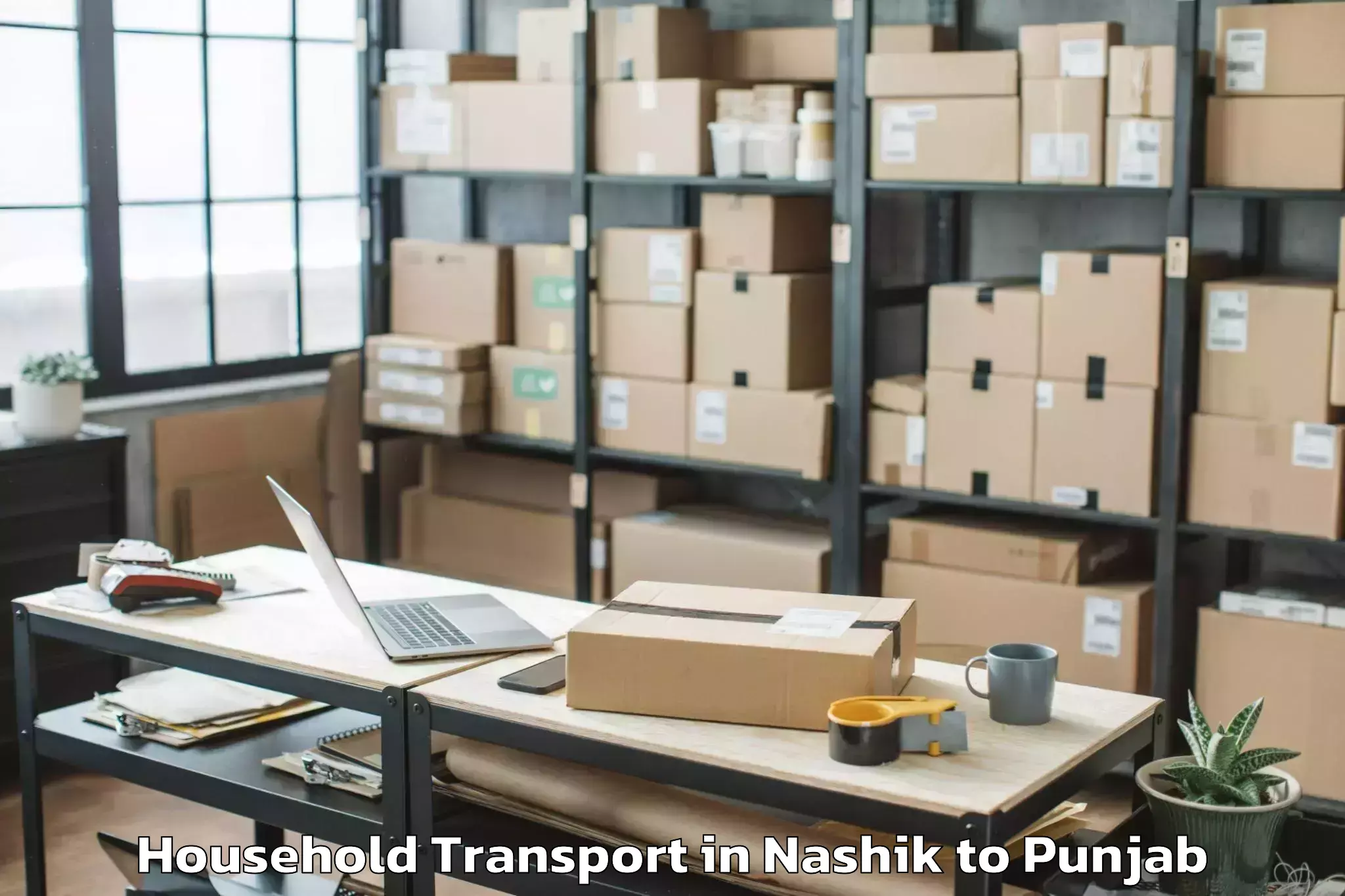 Nashik to Muktsar Household Transport Booking